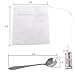 Tea Filter Bags, NUIBY Empty Tea Bags for Loose Leaf Tea - Disposable Tea Infuser Bags - 1 Cup Capacity, 100 Counts with 1pc Stainless Steel Tea Spoon (2.4in x 3.2in)