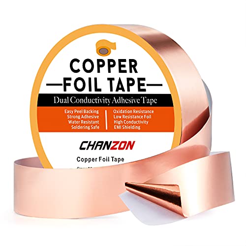 Chanzon Copper Foil Tape 30mm 6/5 inch x 98ft