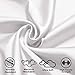 Honeymoon Luxury Satin Bed Sheet Set, Ultra Silky Soft, King - White