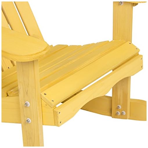 Best Choice Products Outdoor Adirondack Rocking Chair Natural Fir Wood