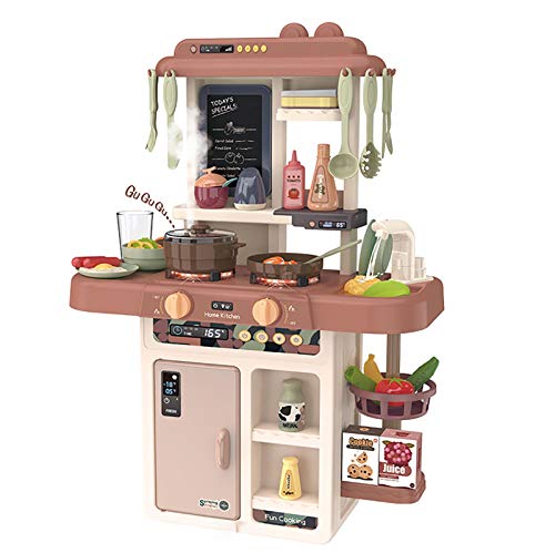 HYISHION Kinder-Küchenspielset My Little Chef(Mein Kleiner Koch) mit 42-teiligem Spielküche Kinderküche Zubehör