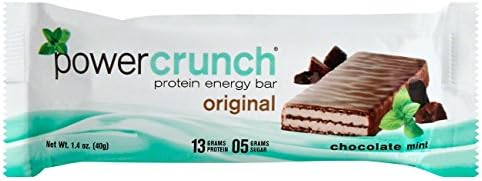 Bioengineered Nutrition Research Group Original Chocolate Mint Power Crunch Protein Energy Bar 1.4 OZ (Pack of 14) + (6 Pack of Skittles 2.17oz)