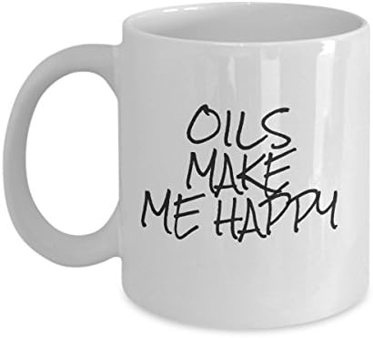 Fun Essential Oils Gift, Oils Make Me Happy Mug, Best Coffee Cup Gifts, Oily Present, Oiling