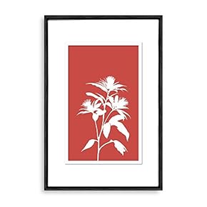 Framed Abstract Flower Home Artwork for Living Room Bedroom