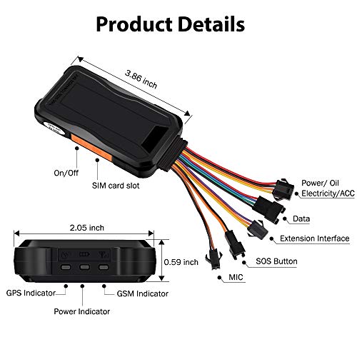 JIMI [Lifetime Service GPS Tracker, GT06E 3G GPS Vehicle Tracker Real Time Car GPS Tracking