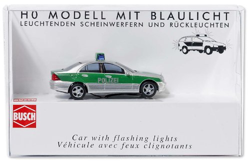 Busch 5630 Mercedes C Class Police Ho Scale Model Vehicle