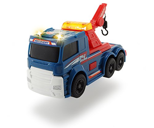 Dickie Toys 203302007 - Action Series Tow Truck, Abschleppwagen inklusive Batterien, 15 cm – Bild 4