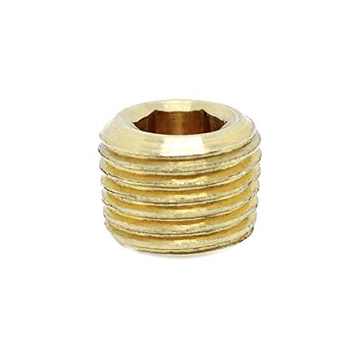 (4pcs) BelMetric M10X1 Tapered Brass Plug Hex Socket Drive Corrosion Resistant DIN 906 for Machinery