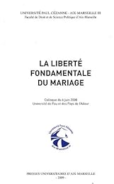 La  liberté fondamentale du mariage