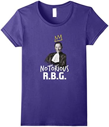 Womens Notorious RBG Ruth Bader Ginsburg Supreme Court Justice Tee Large Purple