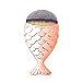 Sunbowstar Multifunction Mermaid Fish Scale Makeup Brush New Fashionable Style Fishtail Bottom Brush Powder Cheeks Blush Makeup Cosmetic Brushes Tool (Pack of 1, Rose Gold)