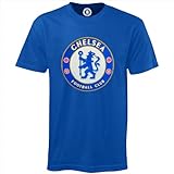 Chelsea Football Club Official Soccer Gift Mens Crest T-Shirt Royal Small