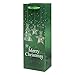 Gift Boutique 12 Christmas Wine Gift Bags with Handle and Gift Tags Holiday Themed Heavy-Duty Alcohol Glitter Wine Bottle Bag Decorations for Home Table Party, Bulk Pack Liquor or Beer Totes
