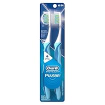 Oral-B Pulsar Medium Bristle Toothbrush , 2 Count, (Colors May Vary)