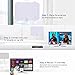 Skywire TV Antenna for Digital TV Indoor, Amplified HD Digital TV Antenna with 120 Miles Long Range, Support 4K 1080p & All Older TV's for Indoor with Powerful HDTV Amplifier Signal Booster
