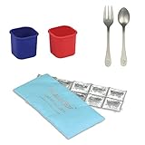 PlanetBox Accessories - Eco-Friendly Stainless Steel Bento Lunch Box (Pods + ColdKit + Utensils, Launch/Shuttle Compatible)