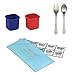 PlanetBox Accessories - Eco-Friendly Stainless Steel Bento Lunch Box (Pods + ColdKit + Utensils, Launch/Shuttle Compatible)