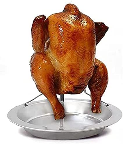 Chicken Roaster Rack, Stainless Steel Chicken Holder, Folding BBQ