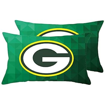 Gloral HIF Green Bay Packers Oblong Lumbar Pillow Case Cushion Cover Pack of 2 Pillowcase 12