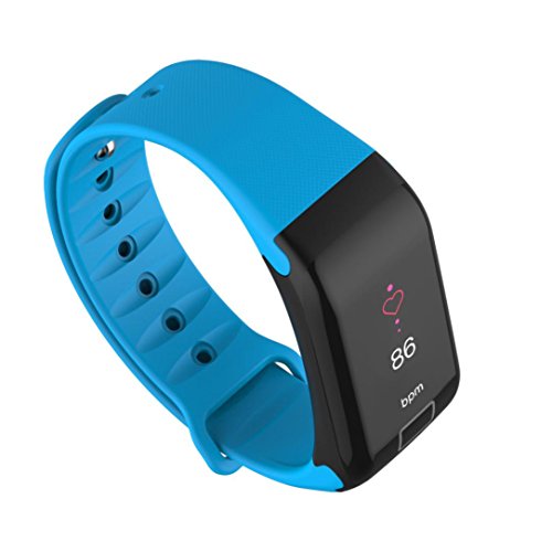 Fitness Tracker,Boofab F1 Color screen Smart Watch Activity Tracker Heart Rate Monitor Sleep Tracker Pedometer Calorie Counter Sports Watch Bracelet Wristband for Men Women Kids (B)