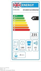 Samsung Series 5 DV80CGC0A0ABEU Heat Pump Tumble Dryer 8kg OptimalDry view 11