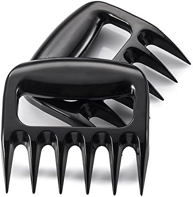 Set of 2 BBQ Meat Pulled Pork Shredder Claws Shredding Handling Carving Food Claw Handler Set for Pulling Brisket from Grill Smoker or Slow Cooker