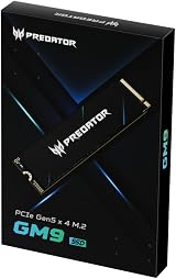 Acer Predator GM9 4TB M.2 Gen5 NVMe PCIe 5.0 SSD 14500 MB/s AI Gaming view 3