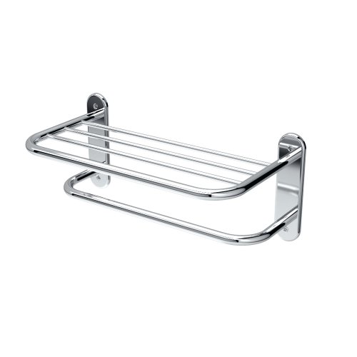 Shelf, Chrome, Metal, Fixture Mounted