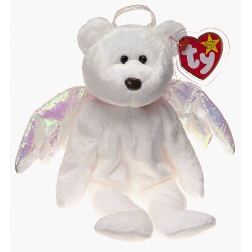 1 X Halo the White Angel Bear - MWMT Ty Beanie Babies