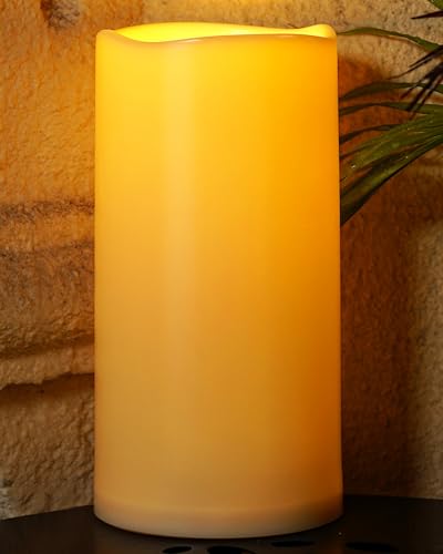 Homemory 6" x 12" Extra Large Outdoor Waterproof Candle with Auto 6-Hour