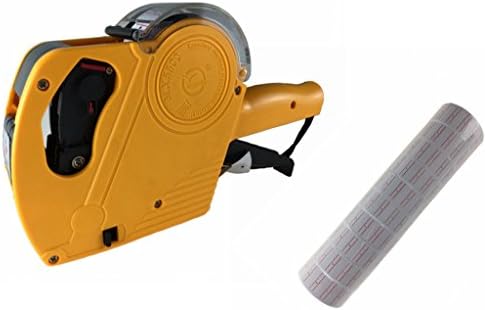 VRSS MX5500 EOS 8 Digits Price Tag Gun Labeller (Yellow With 5000 Labels)