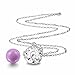 Eudora Harmony Bola Tree of Love 20mm Angel Caller Pendant Musical Chime Prayer Bell 30'' Necklace Orchid