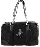 Juicy Couture Steffy Velour Daydreamer Handbag Satchel Purse Black YHRUO079