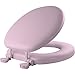 Bemis 13EC 023 Soft Cushioned Toilet Seat, 1 Pack Round, Pink