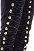 Elegance FAUX LEATHER SIDE ZIPPER OVER THE KNEE PLATFORM BOOTS