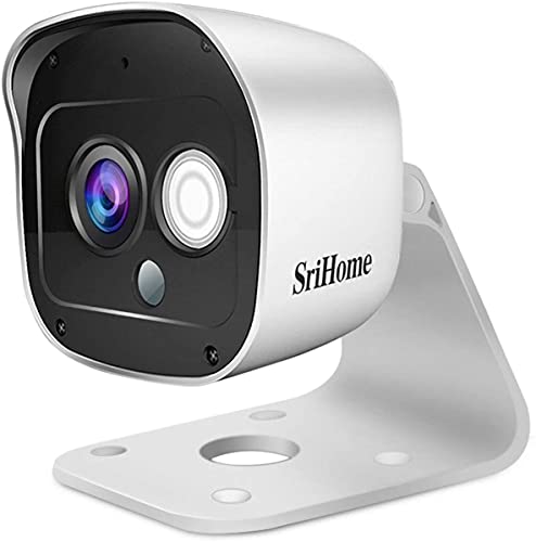 Caméra Surveillance WiFi Extérieure, Srihome Sh029 Caméra Ip WiFi 3Mp, Caméra Sécurité Etanche Ip66 1296P Avec Détection De Mouvement, Audio Bidirectionnel