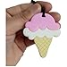 Sensory Chew Necklace for Boys & Girls - Chewlery for Autism ADHD - Oral Motor Chewing Biting Teething Needs Chewlery (Ice Cream - 2pcs)