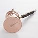 MisterCopper Thickest Premier Engraved Solid Copper Turkish Greek Arabic Coffee Pot Cezve Ibrik Briki with Wooden Handle, Thick 1 mm (Large - 11 Oz)