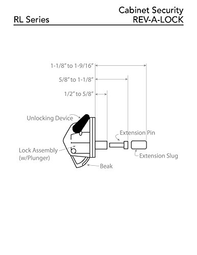Rev-A-Shelf - RAL-101-1 - Rev-A-Lock Cabinet Security System
