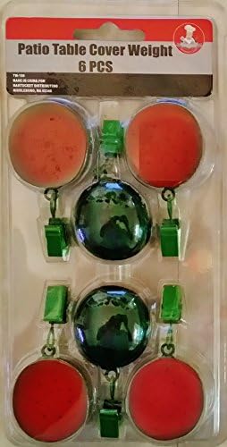 Gourmet Chef Patio Table Cover Weights (Watermelons)