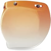 BELL Powersports 3-Snap Bubble Shield Amber Gradient
