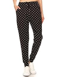 Leggings Depot Pantalón jogger de dama estampados populares cintura alta (S-XL)
