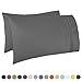 Nestl Grey King Pillow Cases 2 – Soft King Size Pillow Case, 1800 Brushed Microfiber Pillowcases, Envelope Closure Pillowcase, King Pillow Covers, King Size Pillow Cases Set of 2, 20x40 Inches