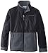 Columbia Big Boys' Steens MT Overlay Fleece Jacket, Black/Graphite, Large
