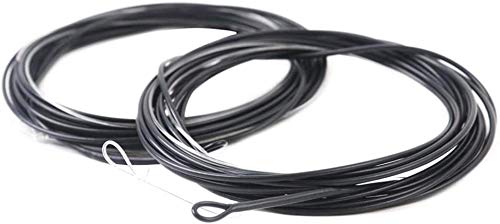 Maximumcatch Fly Fishing Coated Leader Sinking(3ips) Fly Line For Trout and Salmon 2PCS 7/10FT (Black, 7FT 25lb(2pcs)) — image 1