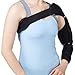 Enshey Shoulder Brace Support Correct Belt -Compression Pad Sleeve for Right or Left Upper Arm & Shoulder Support with Adjustable Straps for Stroke Hemiplegia Subluxation Recovery