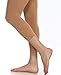 Danskin Women's Microfiber Hipster Crop Tights, Light Toast, C/D