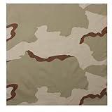 Rothco Bandana, Tri-Color Desert Camouflage, 27'' x 27''