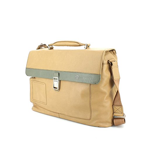 Cartable / Valisette Professionnel Piquadro LINK - Tissu Technique Et Cuir - Made In Italy - Occasion Très Bon État