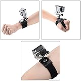 Pieviev GoPro Wrist Strap Mount Strip Belt with Screw for GoPro Hero 6 Hero 5 Black Session AKASO APEMAN EKEN ODRVM Xiaomi Yi 4K
